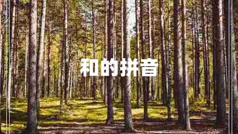 和的拼音 和的拼音