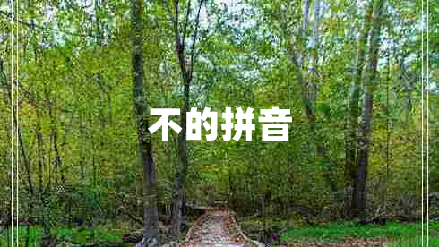 不的拼音 不的拼音