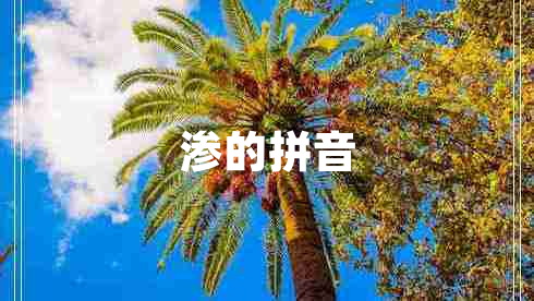 滲的拼音 滲的拼音