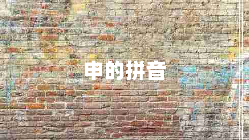 申的拼音 申的拼音