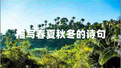 描寫春夏秋冬的詩句