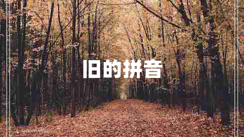 舊的拼音 舊的拼音