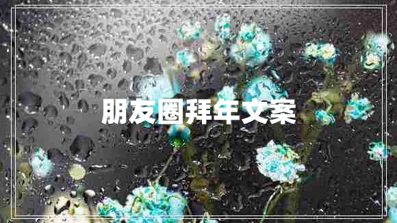 朋友圈拜年文案