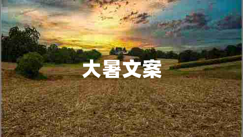 大暑文案 大暑文案