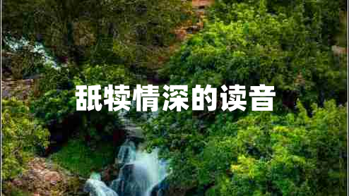 舐犢情深的讀音