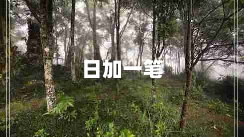 日加一筆