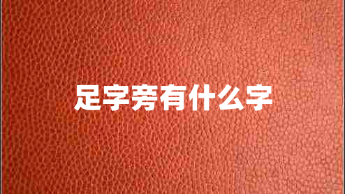 足字旁有什么字 足字旁有什么字