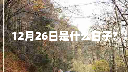 12月26日是什么日子?