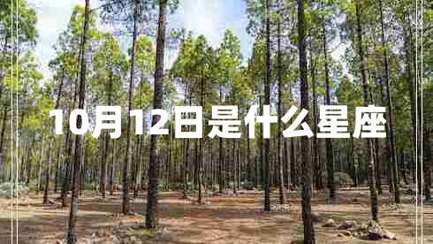 10月12日是什么星座