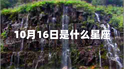 10月16日是什么星座