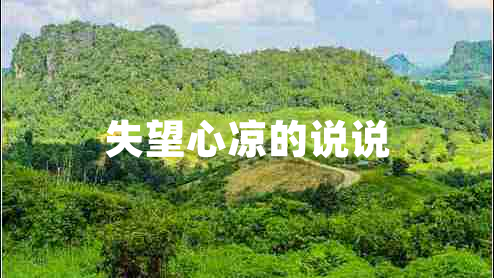 失望心涼的說(shuō)說(shuō)