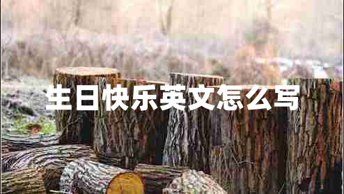 生日快樂英文怎么寫