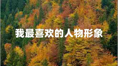 我最喜歡的人物形象
