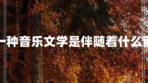 詞作為一種音樂(lè)文學(xué)是伴隨著什么而興起的
