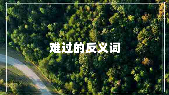 難過(guò)的反義詞