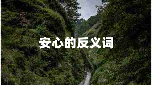 安心的反義詞