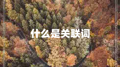 什么是關(guān)聯(lián)詞