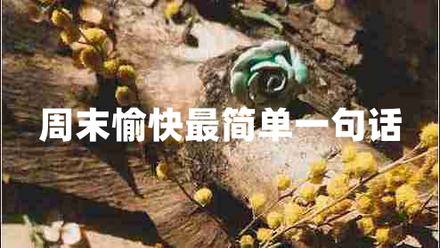 周末愉快最簡單一句話