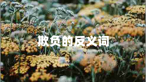 欺負(fù)的反義詞