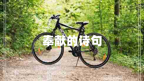 奉獻(xiàn)的詩句