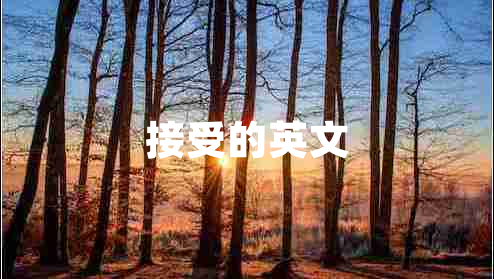 接受的英文