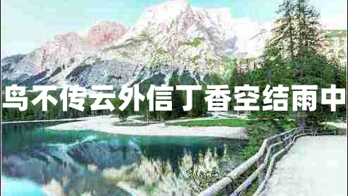 青鳥不傳云外信丁香空結(jié)雨中愁