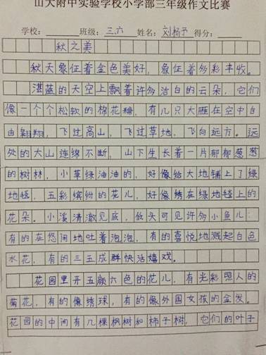 作文,實驗學(xué)校,校園