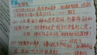 校園靜動的作文