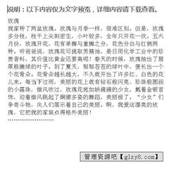 寫(xiě)校園玫瑰花的作文