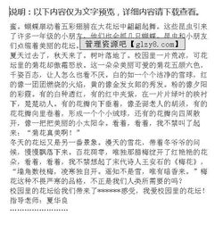 校園大花壇的作文怎么寫