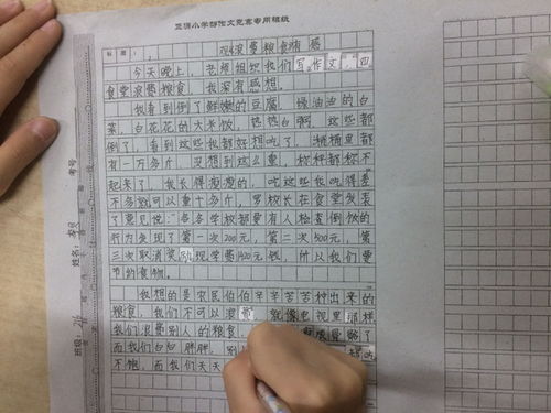 在校園珍惜糧食作文600字作文結(jié)尾