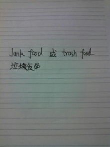 校園拒絕垃圾食品英語作文