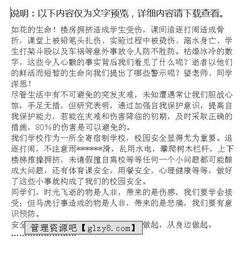 作文,演講稿,初中,校園安全