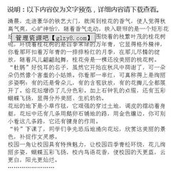 寫校園的作文一級(jí)