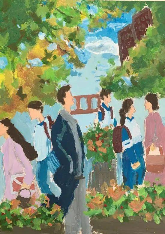 你好校園的早晨作文