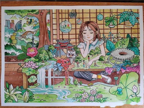 校園我的家繪畫(huà)高中作文700字