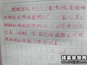 作文,四級,評語,集錦