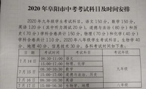 阜陽中考攜帶注意事項(xiàng)