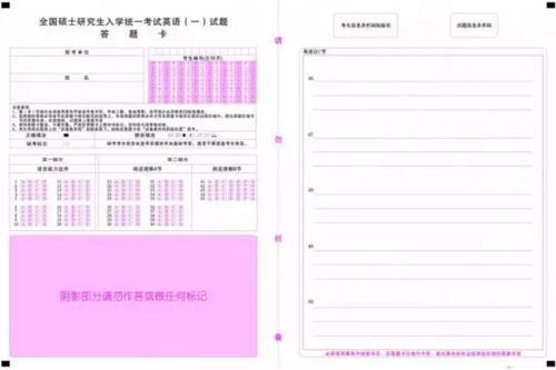 答題卡,注意事項,填涂