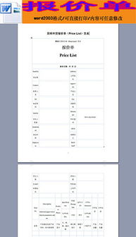 報價單,注意事項,外貿(mào)