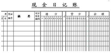 現金日記賬注意事項