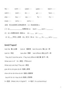 仁愛版英語七級上基礎(chǔ)知識