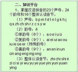 漢語,基礎(chǔ)知識(shí),拼音,小學(xué)