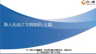 車險出單崗位基礎知識培訓