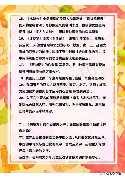 小學(xué)語(yǔ)文課外基礎(chǔ)知識(shí)積累