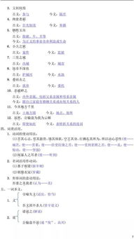 文言文,基礎(chǔ)知識,中考,初中語文