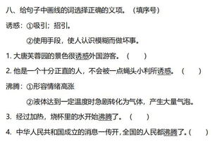 五級上冊基礎知識專項訓練一