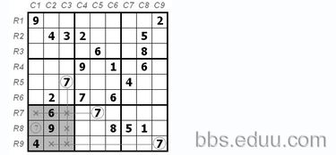 數(shù)獨(dú)的知識(shí)基礎(chǔ)