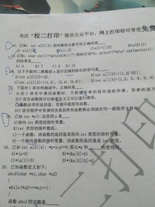 c基礎(chǔ)知識選擇題