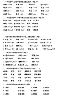 字音,字形,基礎知識,高中語文